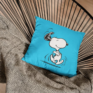 Jordnötter   Snoopy Lycklig Dance Kudde