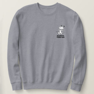 Jordnötter Snoopy Lycklig Dance Lång Ärmad Tröja