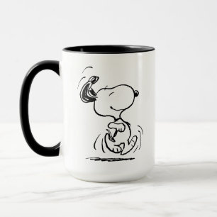 Jordnötter Snoopy Lycklig Dance Mugg