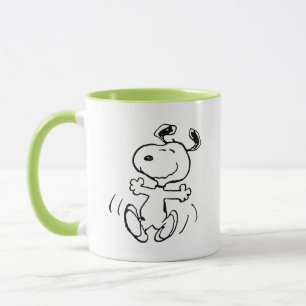 Jordnötter Snoopy Lycklig Dance Mugg