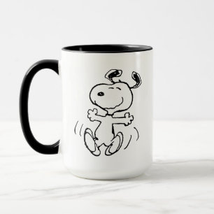 Jordnötter Snoopy Lycklig Dance Mugg
