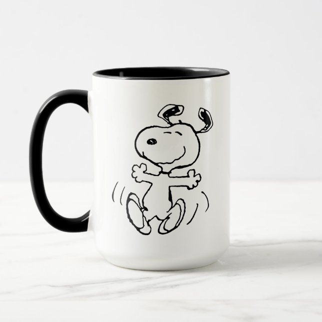 Jordnötter | Snoopy Lycklig Dance Mugg (Vänster)