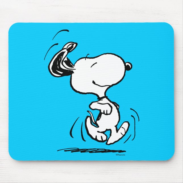 Jordnötter | Snoopy Lycklig Dance Musmatta (Framsidan)
