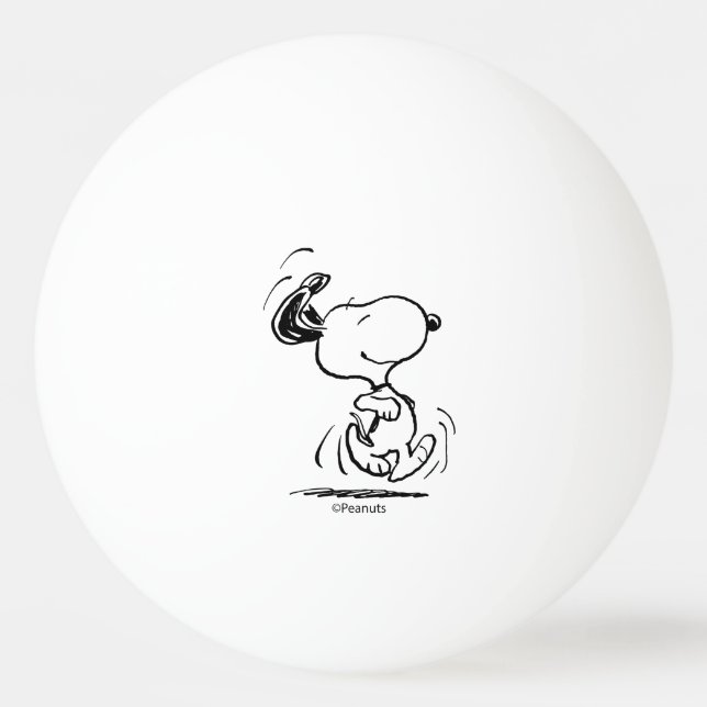 Jordnötter | Snoopy Lycklig Dance Pingisboll (Framsidan)