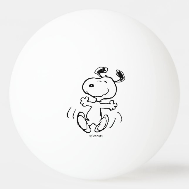 Jordnötter | Snoopy Lycklig Dance Pingisboll (Framsidan)