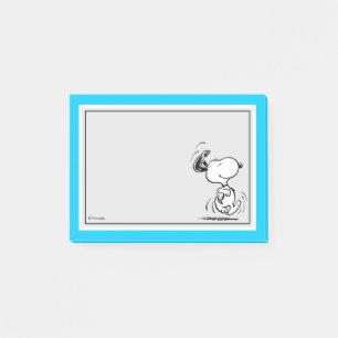 Jordnötter Snoopy Lycklig Dance Post-it Block