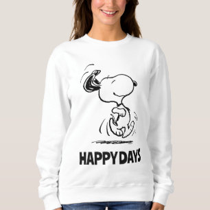 Jordnötter Snoopy Lycklig Dance T Shirt