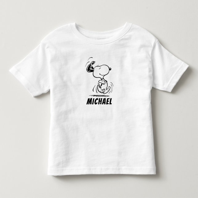 Jordnötter | Snoopy Lycklig Dance T Shirt (Framsida)