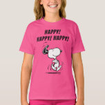 Jordnötter | Snoopy Lycklig Dance T Shirt<br><div class="desc">Snoopy är Charlie Browns älskvärda beagle i tecknaden Peanuts av Charles M. Schulz. Kolla in den här söta Peanuts-designen med den här älskvärda hund.</div>