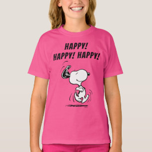 Jordnötter   Snoopy Lycklig Dance T Shirt