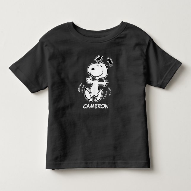Jordnötter | Snoopy Lycklig Dance T Shirt (Framsida)