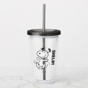 Jordnötter Snoopy Lycklig Dance Take Away Mugg