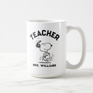 Jordnötter Snoopy Lycklig Dance Teacher Kaffemugg