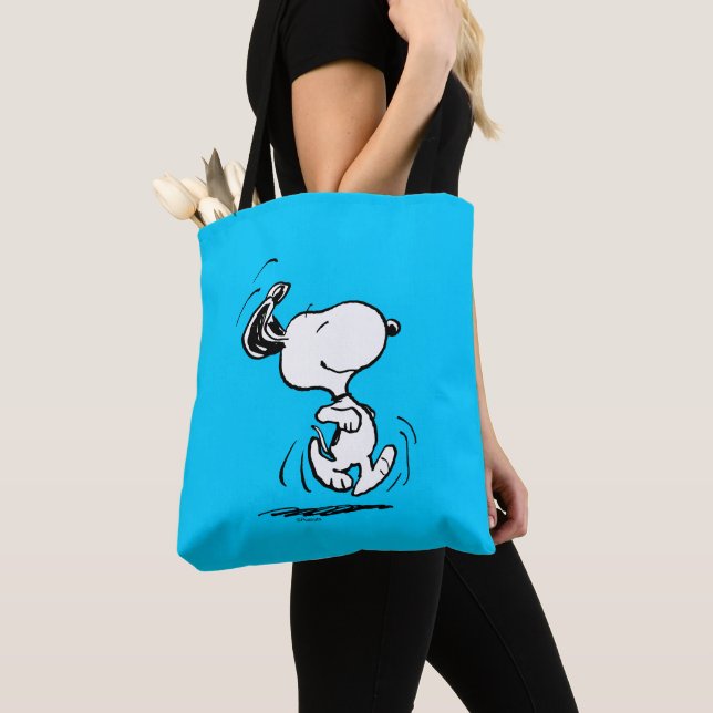 Jordnötter | Snoopy Lycklig Dance Tygkasse (Närbild)