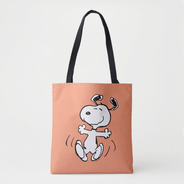 Jordnötter | Snoopy Lycklig Dance Tygkasse (Framsida)