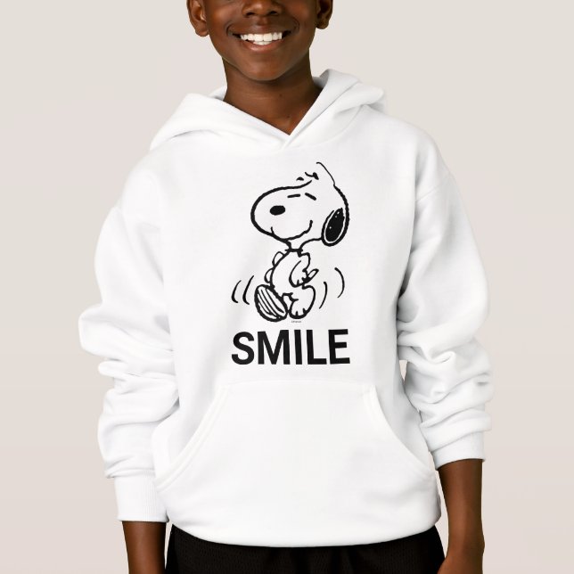 Jordnötter | Snoopy Lycklig Smile Dance T Shirt (Framsida)