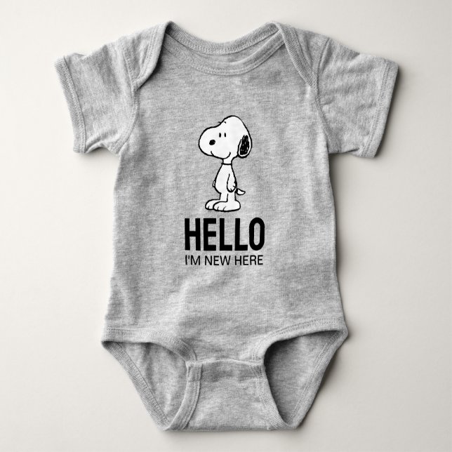 Jordnötter Snoopy | |'m Ny här T Shirt (Framsida)