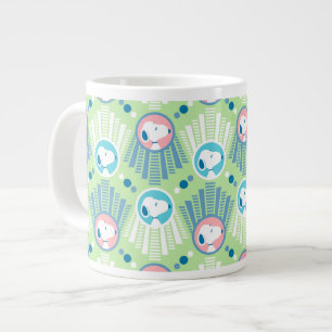 Jordnötter Snoopy Mint Grönt Deco Dreams Mönster Jumbo Mugg