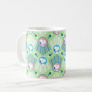 Jordnötter   Snoopy Mint Grönt Deco Dreams Mönster Kaffemugg