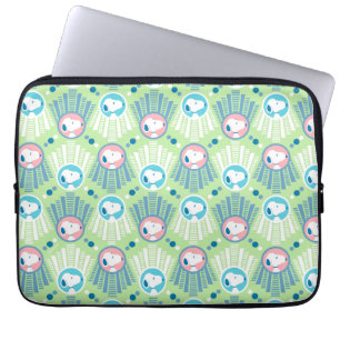Jordnötter Snoopy Mint Grönt Deco Dreams Mönster Laptop Fodral