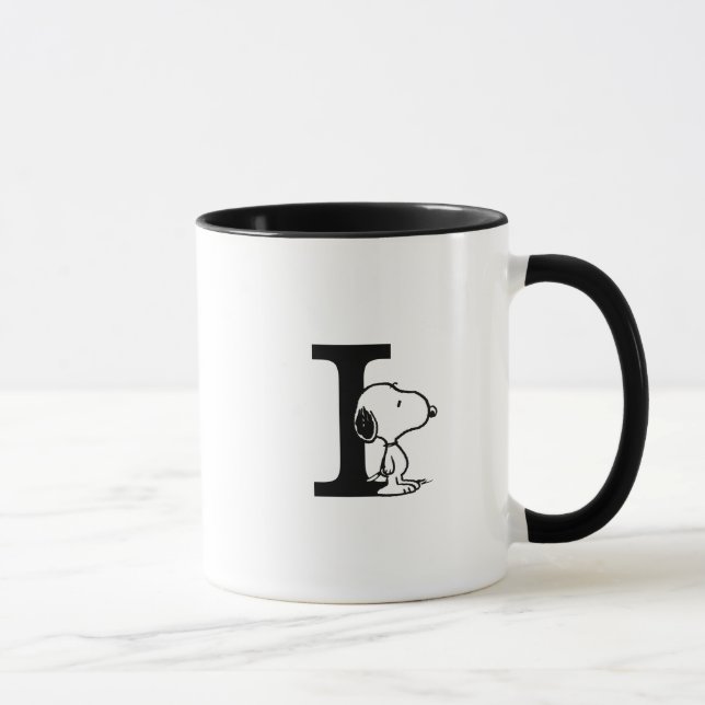 Jordnötter | Snoopy Monogram I Mugg (Höger)