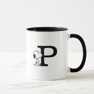 Jordnötter   Snoopy Monogram P Mugg