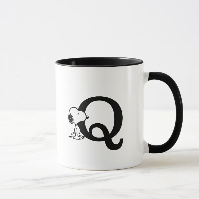 Jordnötter | Snoopy Monogram Q Mugg (Höger)