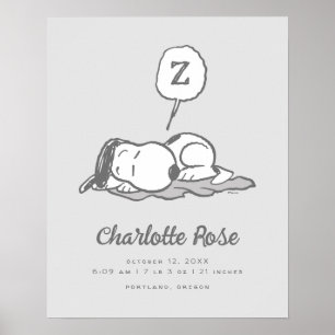 Jordnötter Snoopy Nap Poster