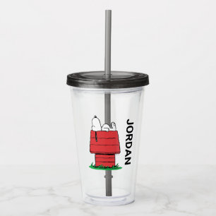 Jordnötter Snoopy Napping Lägg till ditt namn Take Away Mugg