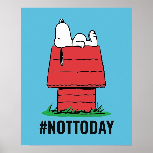 Jordnötter | Snoopy Napping Poster (Framsidan)