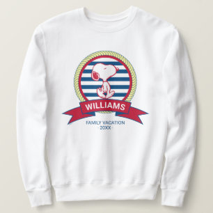 Jordnötter   Snoopy Nautical Badge Lång Ärmad Tröja
