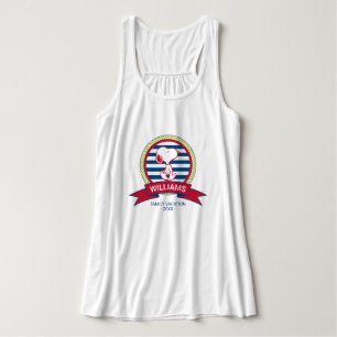 Jordnötter   Snoopy Nautical Badge Linne Med Racerback