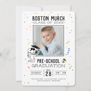 Jordnötter   Snoopy och Woodstock Studenten Inbjudningar