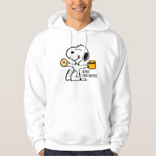 Jordnötter   Snoopy OK, första kaffe Hoodie