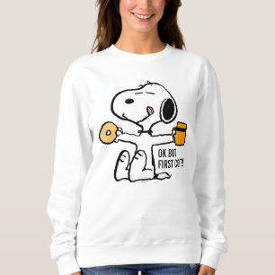 Jordnötter   Snoopy OK, första kaffe T Shirt