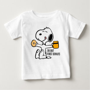 Jordnötter   Snoopy OK, första kaffe T Shirt