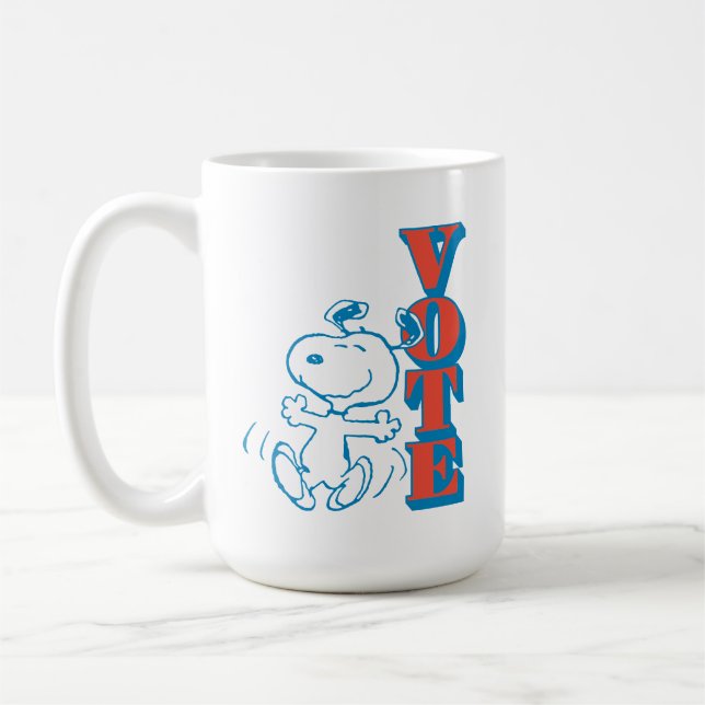 Jordnötter | Snoopy - omröstning Kaffemugg (Vänster)