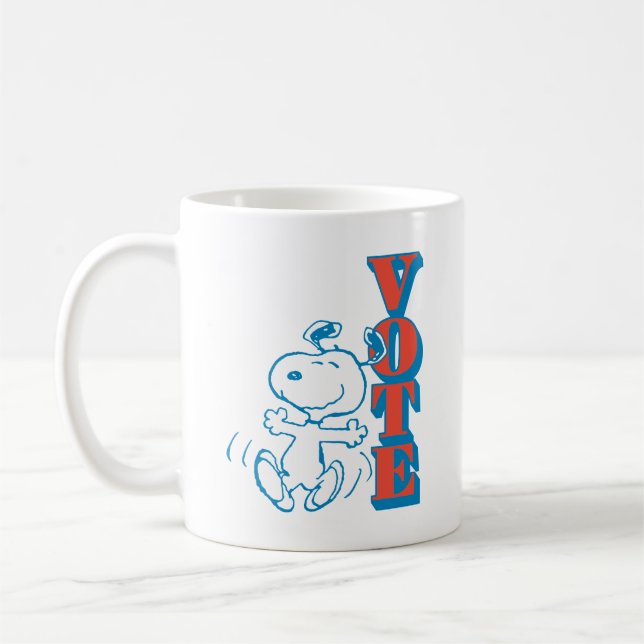 Jordnötter | Snoopy - omröstning Kaffemugg (Vänster)