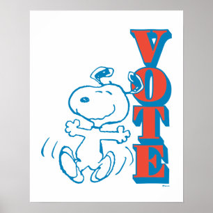 Jordnötter Snoopy - omröstning Poster