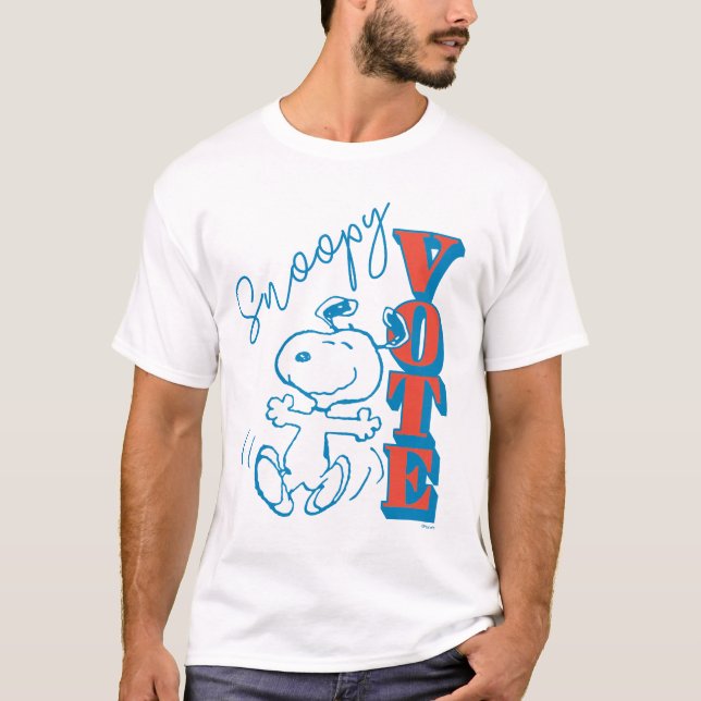 Jordnötter | Snoopy - omröstning T Shirt (Framsida)