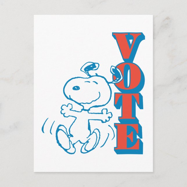 Jordnötter | Snoopy - omröstning Vykort (Framsida)