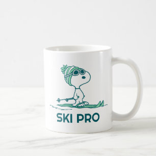 Jordnötter   Snoopy on Skis Kaffemugg