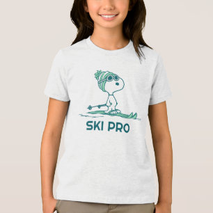 Jordnötter   Snoopy on Skis T Shirt