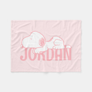 Jordnötter Snoopy Pastel Baby Fleecefilt