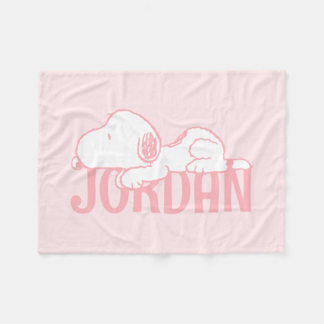 Jordnötter | Snoopy Pastel Baby Fleecefilt (Framsidan (Horisontell))