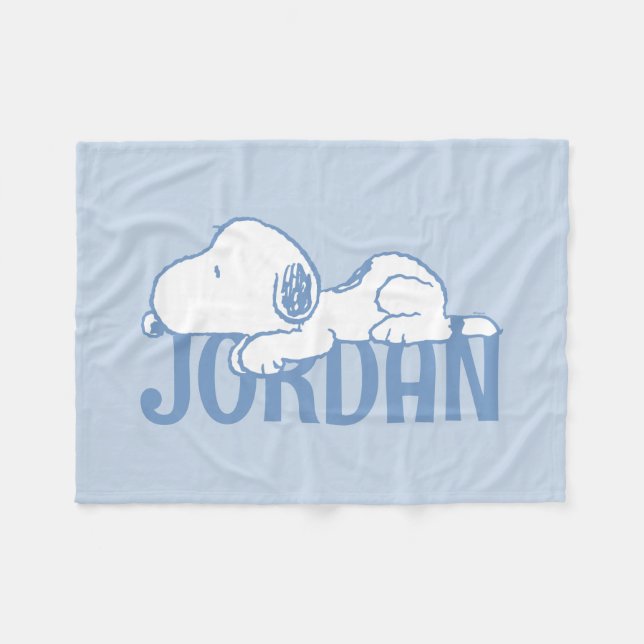 Jordnötter | Snoopy Pastel Baby Fleecefilt (Framsidan (Horisontell))