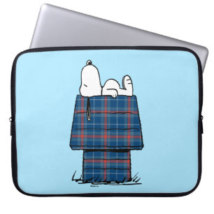 Jordnötter Snoopy Play Flanals Hund House Laptop Fodral