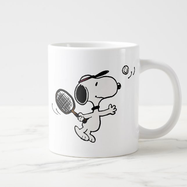 Jordnötter | Snoopy Plays Tennis Jumbo Mugg (Höger)