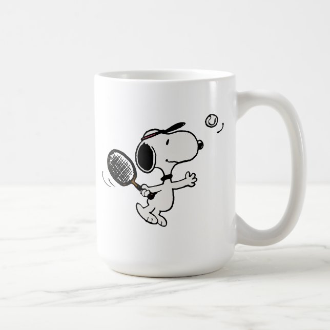 Jordnötter | Snoopy Plays Tennis Kaffemugg (Höger)
