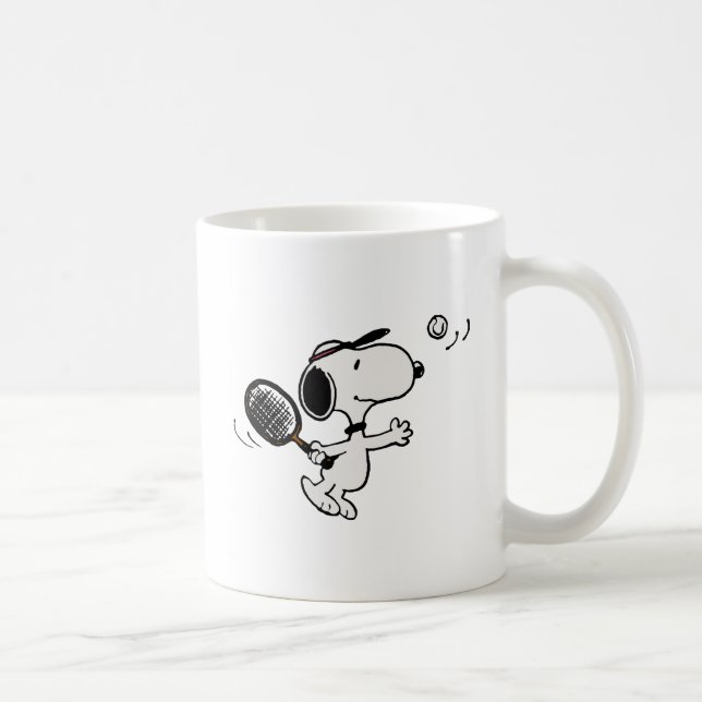 Jordnötter | Snoopy Plays Tennis Kaffemugg (Höger)